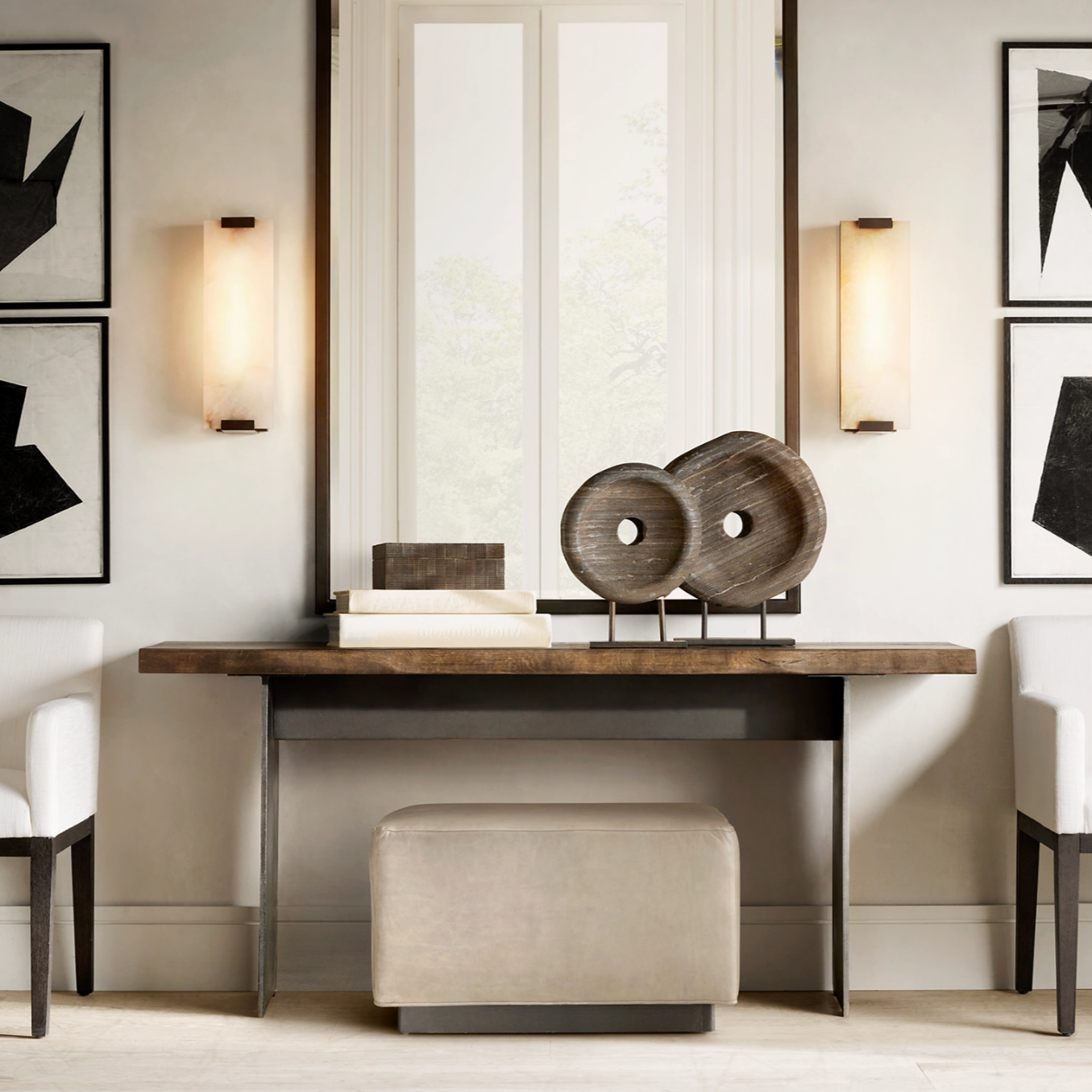 AC204 - Rectangular Marble Sconce