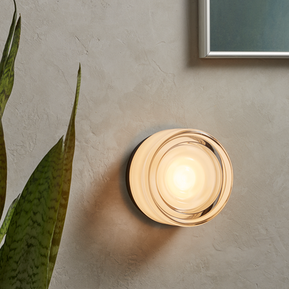 Ahni round LED wall lamp modern design