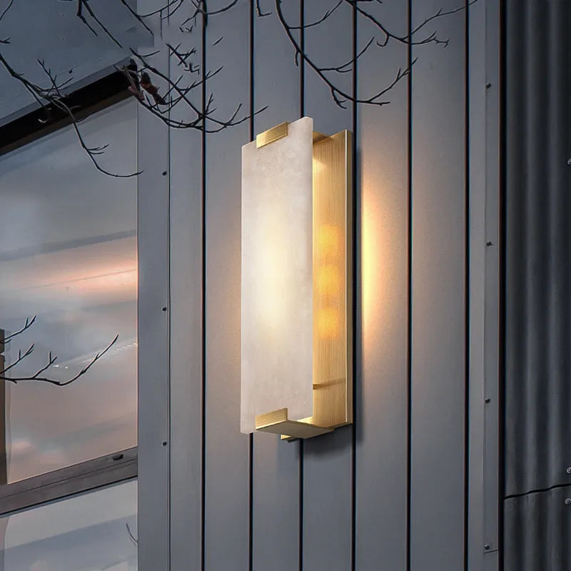 AC204 - Rectangular Marble Sconce