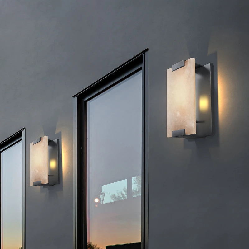 AC204 - Rectangular Marble Sconce