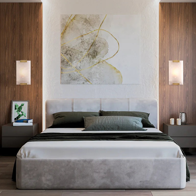 AC204 - Rectangular Marble Sconce
