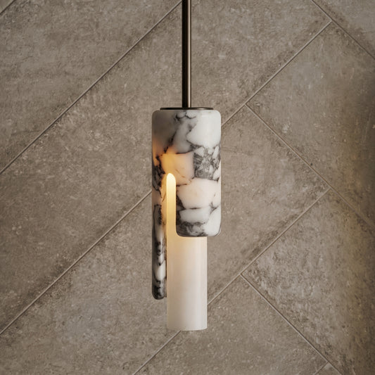 Marbled echo pendant light for dining room